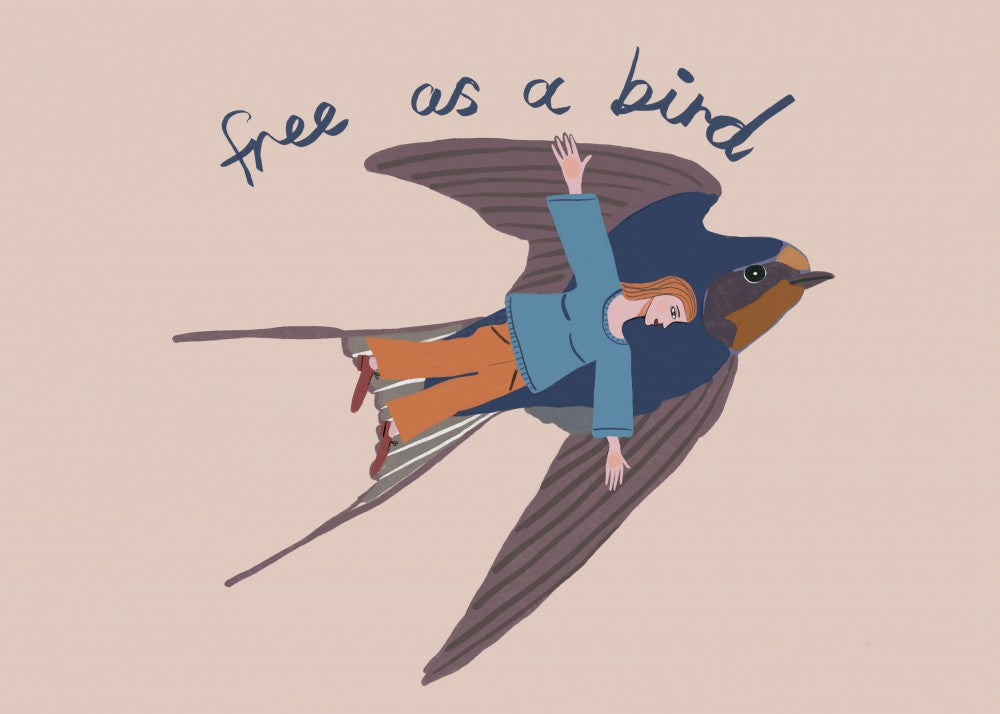Free as a bird, starling