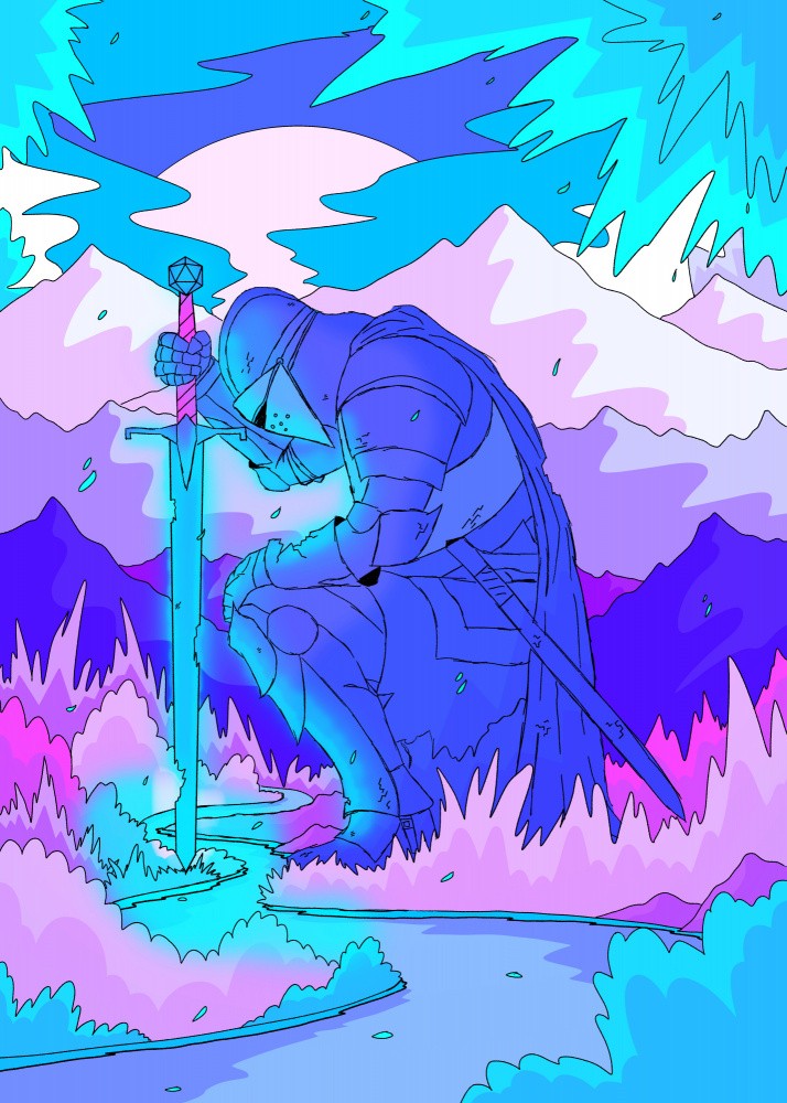 The blue knight