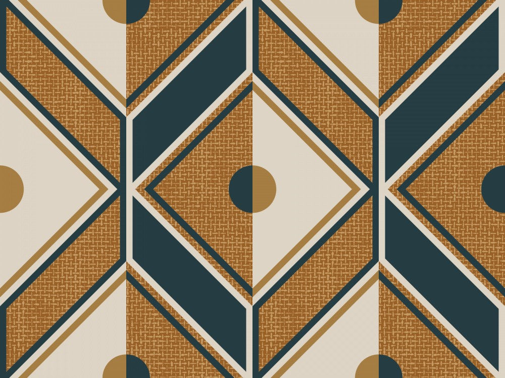 Retro Diamond Cognac Brown