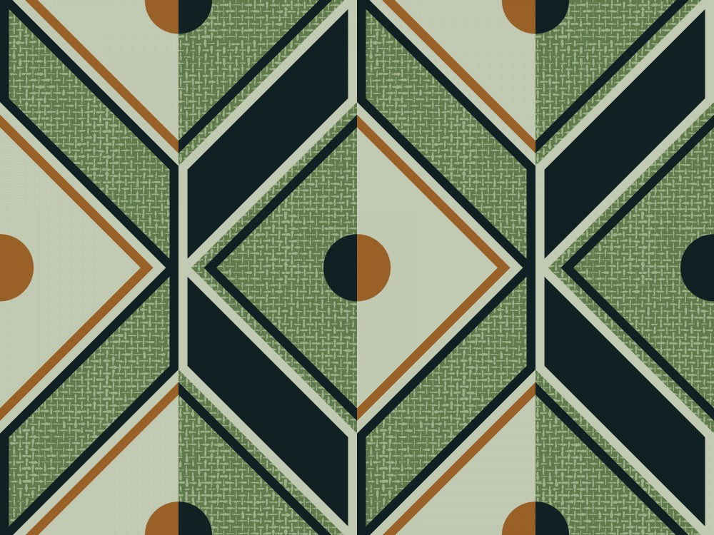 Retro Diamond Green