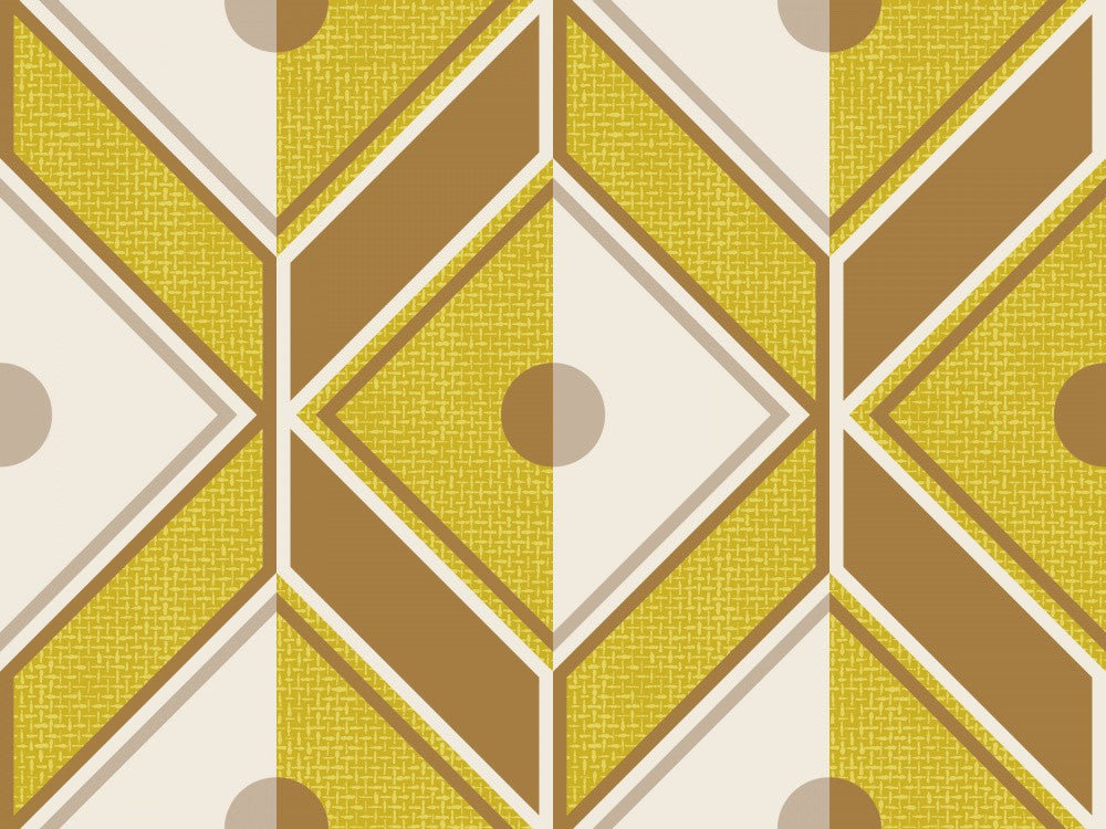 Retro Diamond Mustard