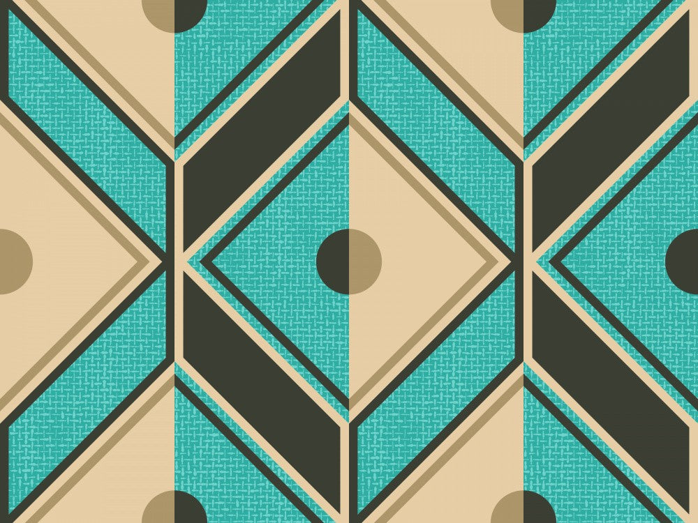 Retro Diamond Turquoise