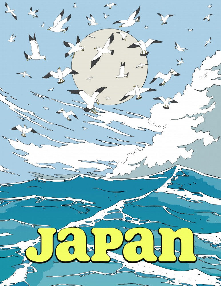 Seascape and Seagulls Japan
