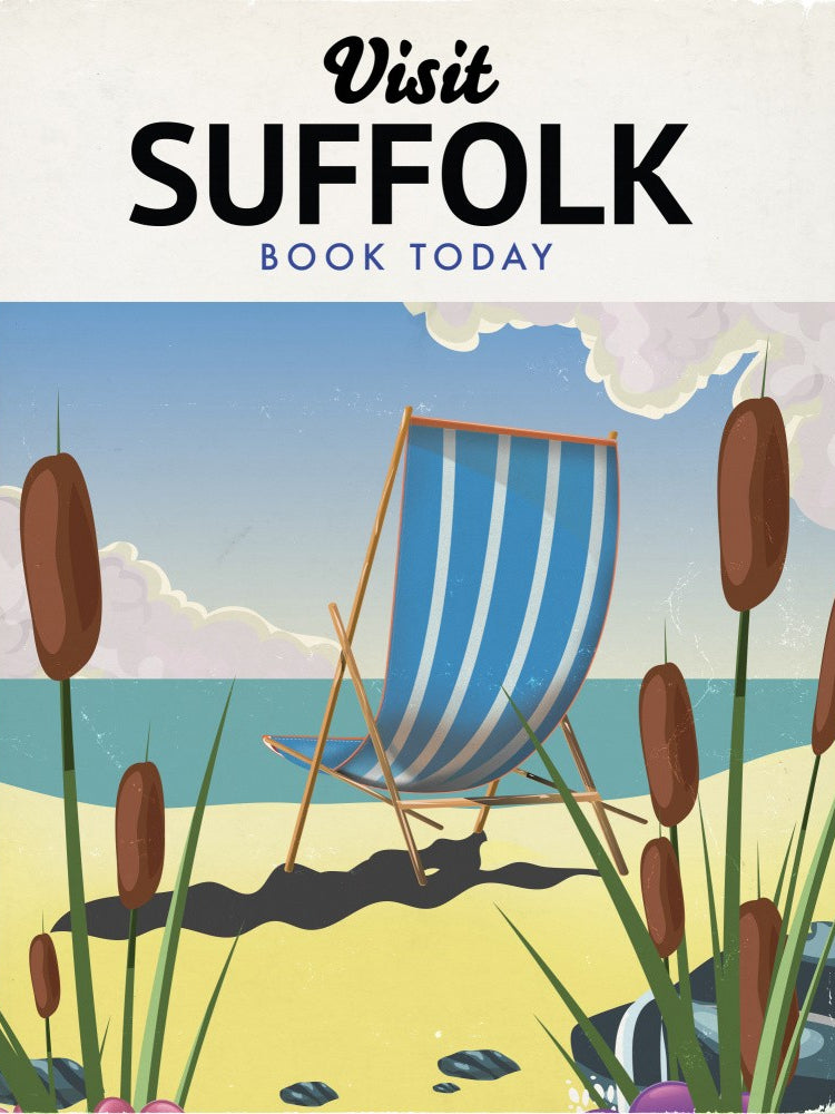 Visit Suffolk Travel Poster