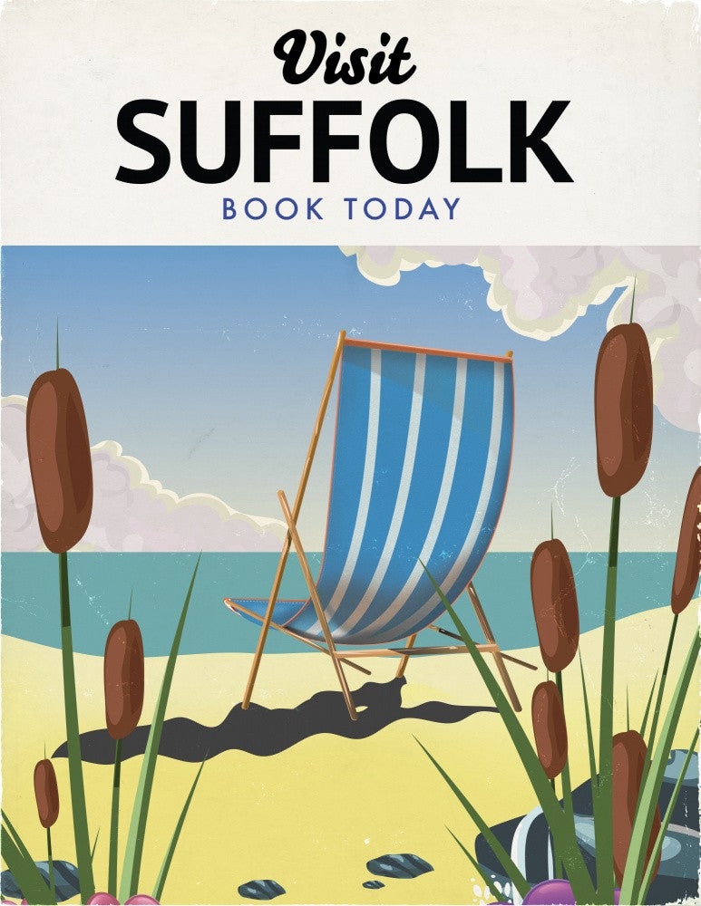 Visit Suffolk Travel Poster