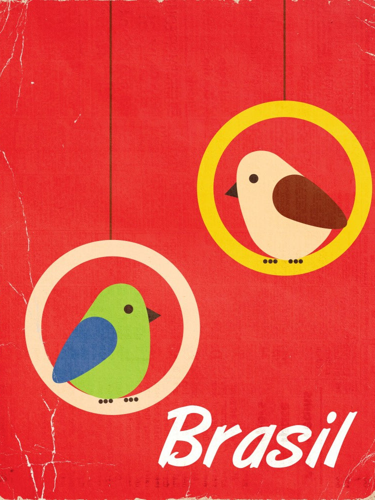 Brasil Vintage Travel poster