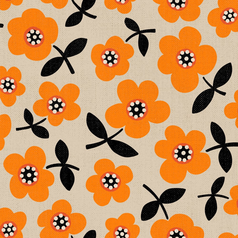Bold Poppies Charm Orange
