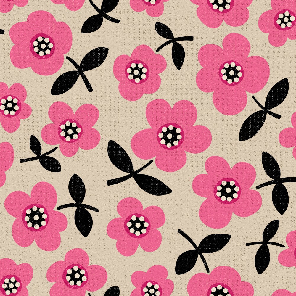 Bold Poppies Charm Pink
