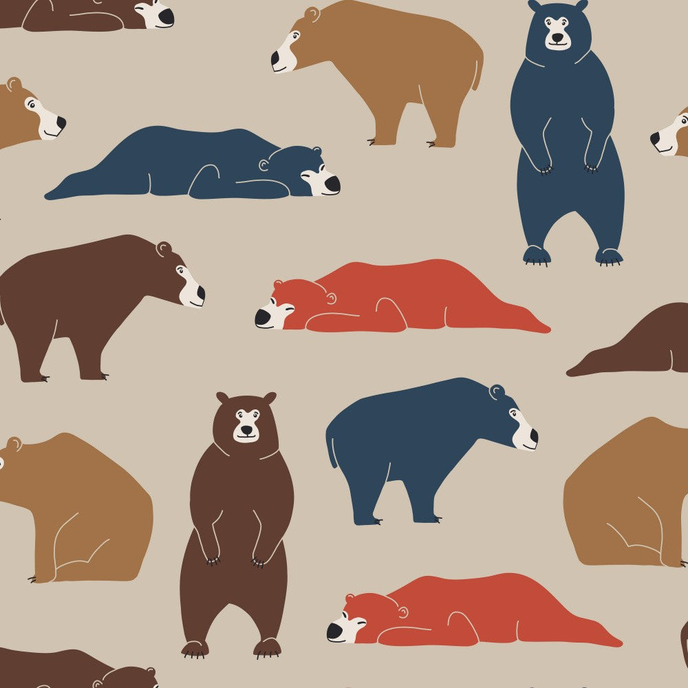 Woodland Wanderers Bears Beige