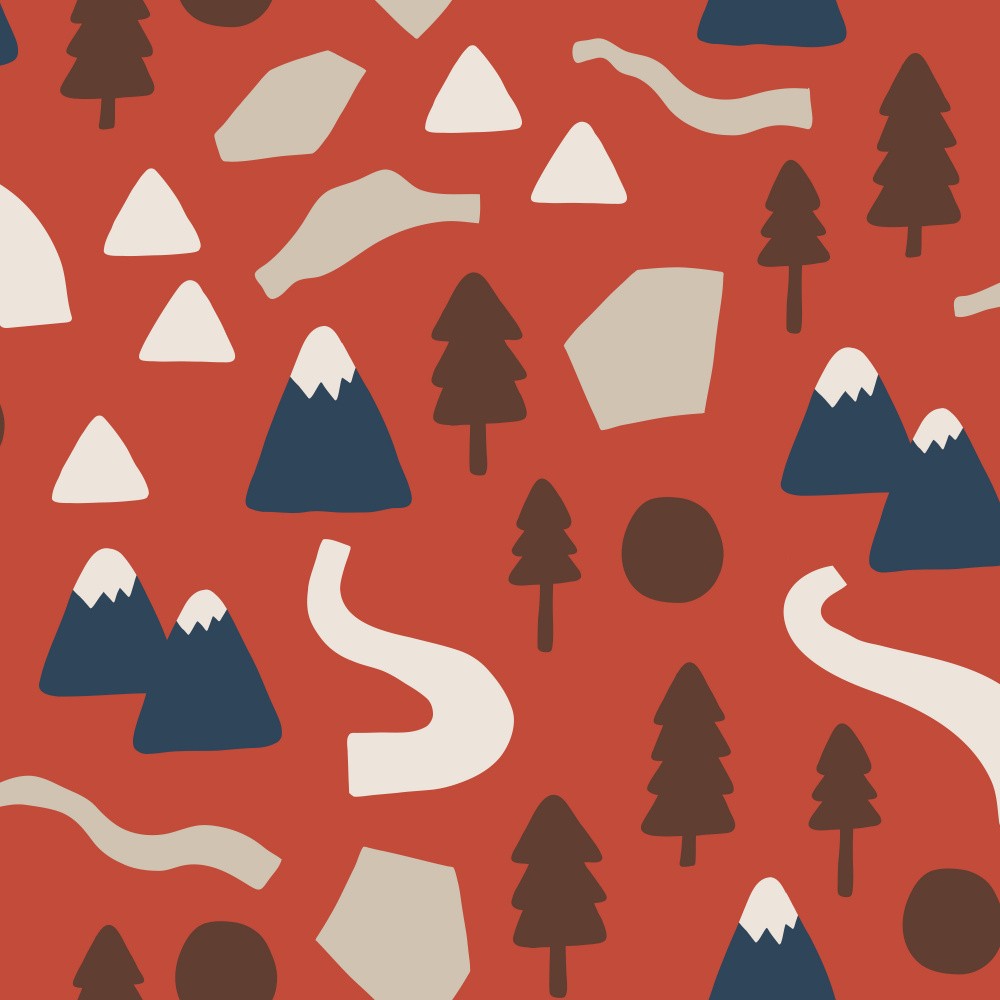 Woodland Wanderers Landscape Orange