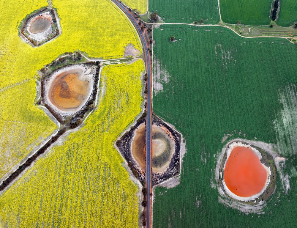 Salt ponds in GY fields