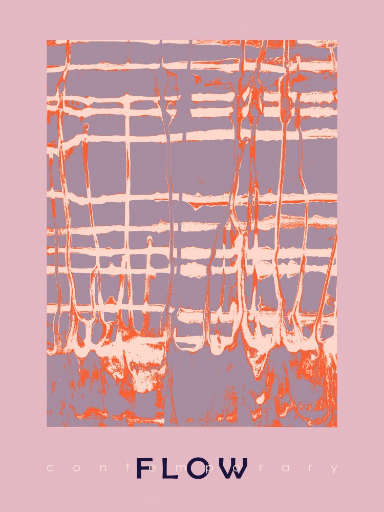 Sunset orange color flow