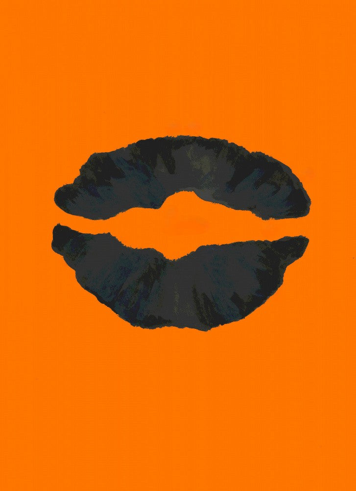 Halloween Lips Orange Poster 1