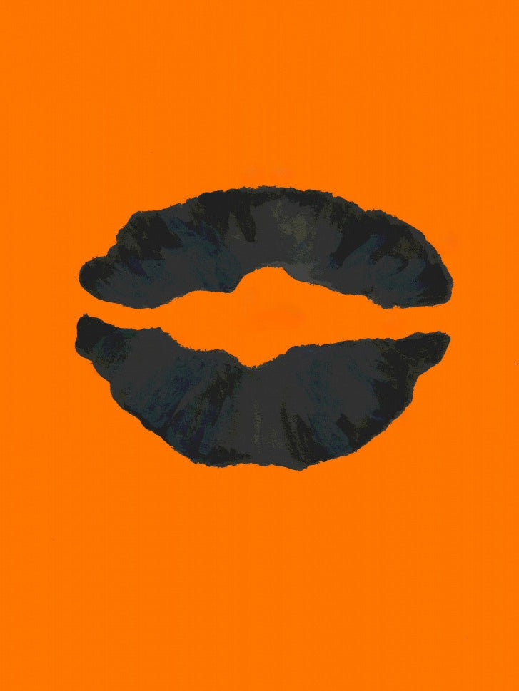 Halloween Lips Orange Poster 1