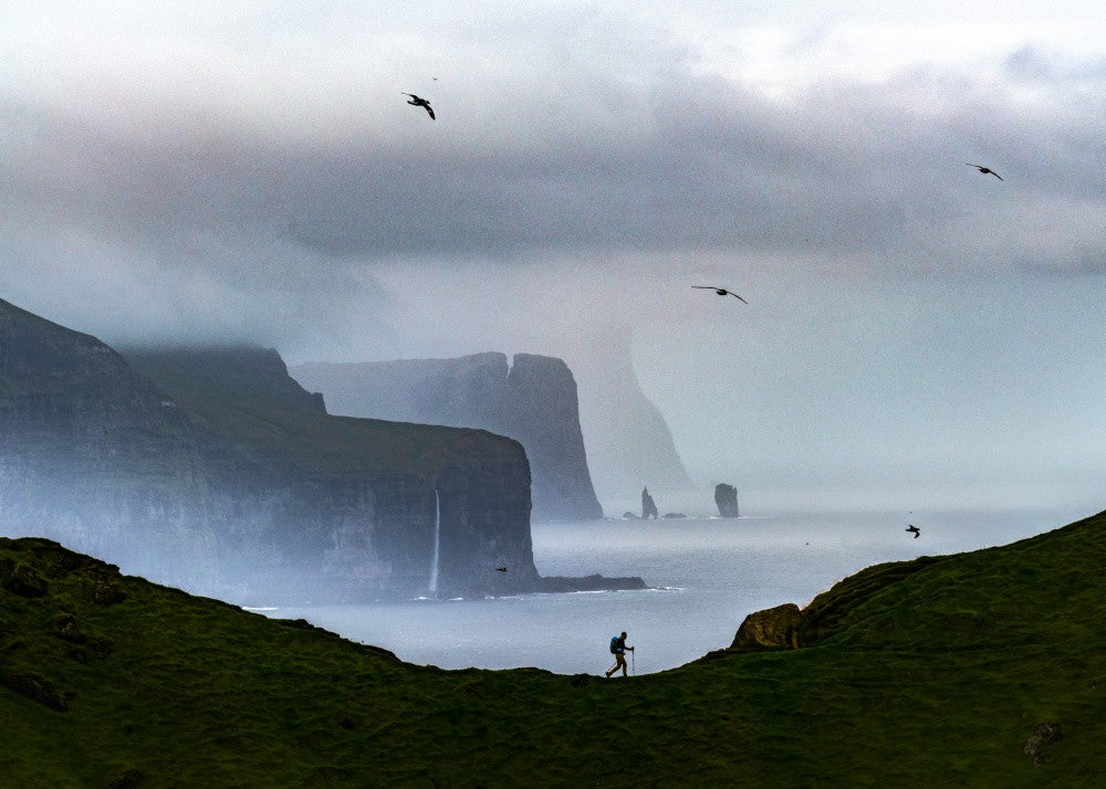 Alone with the cliffs