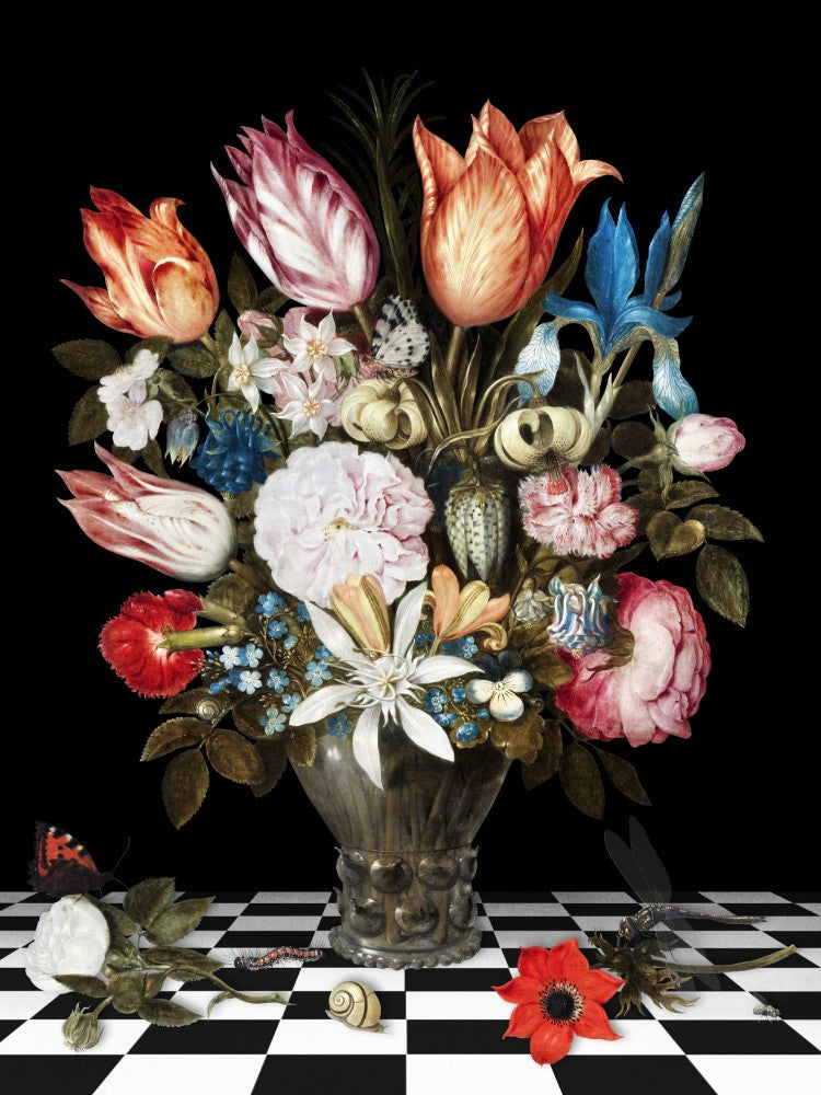 Flowers In a Glass Vase-the Remix
