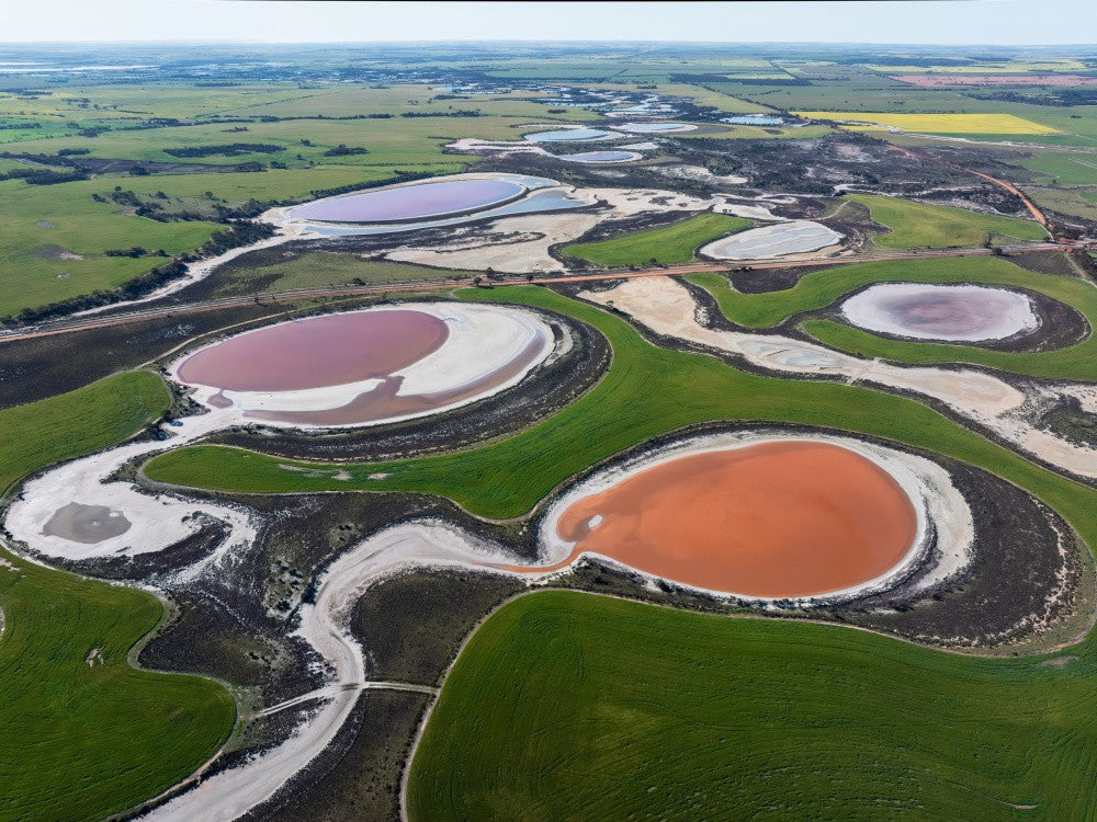 A string of ponds