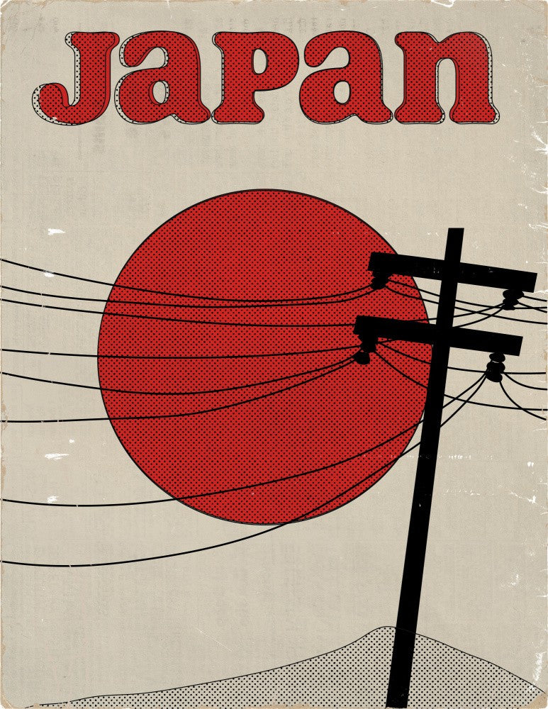 Retro Japan Travel Poster