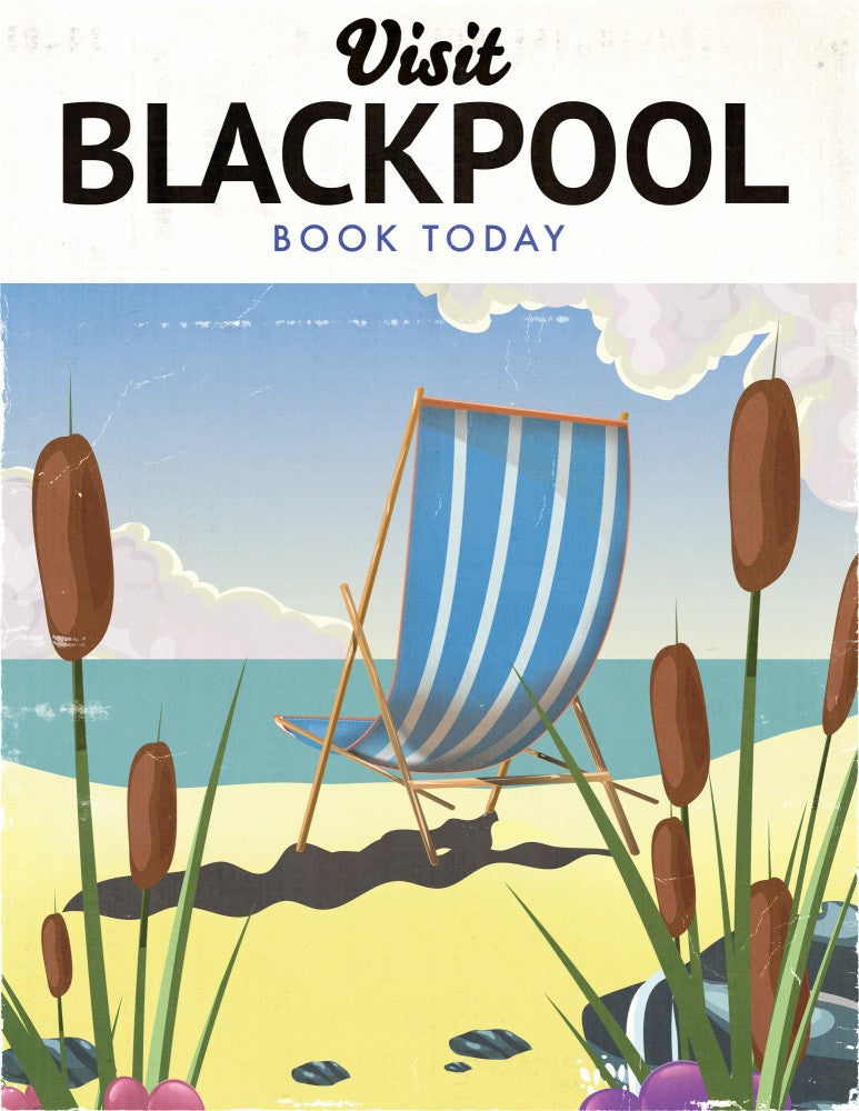 Blackpool Travel Poster