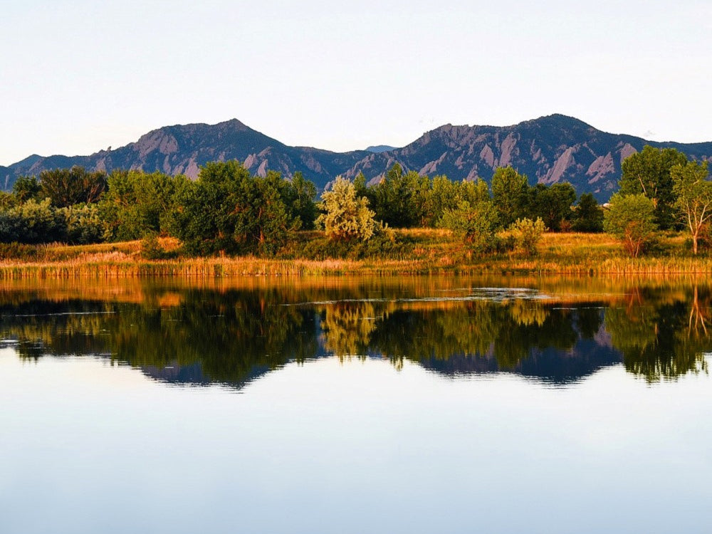 Boulder Flatirons Reflection