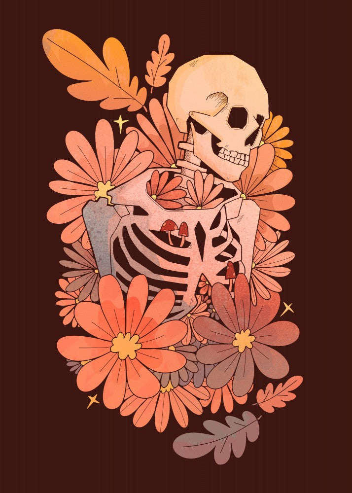 Autumnal skeleton