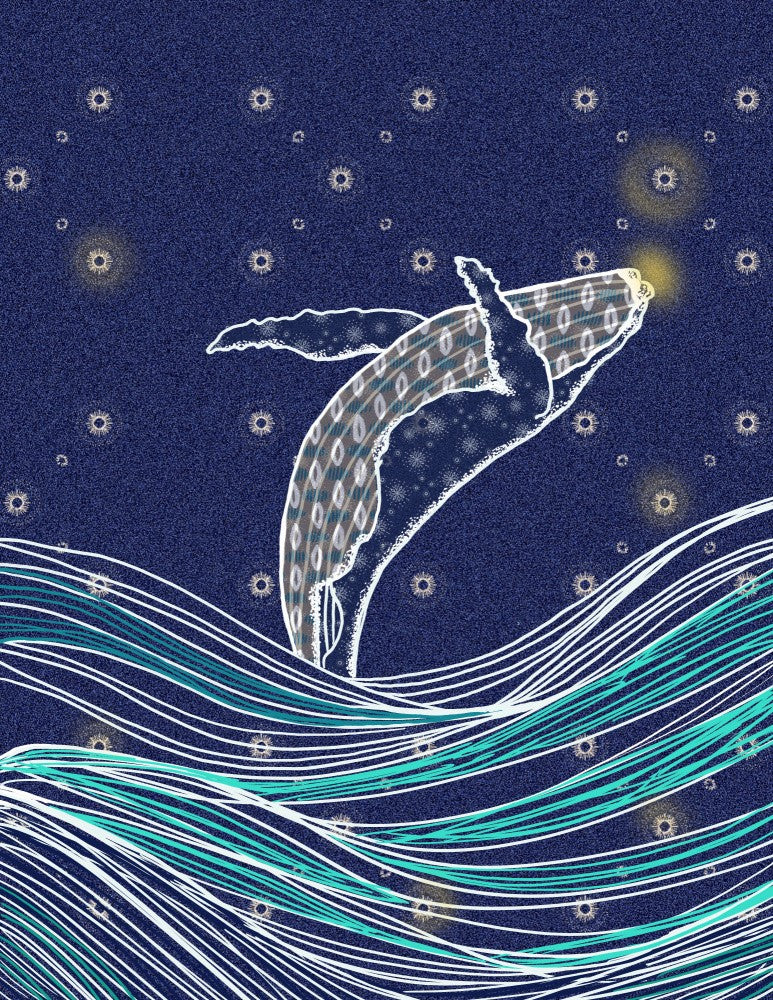 Whale catching star