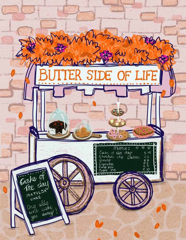 Sonnenseite des Lebens Bäckerei-Wagen