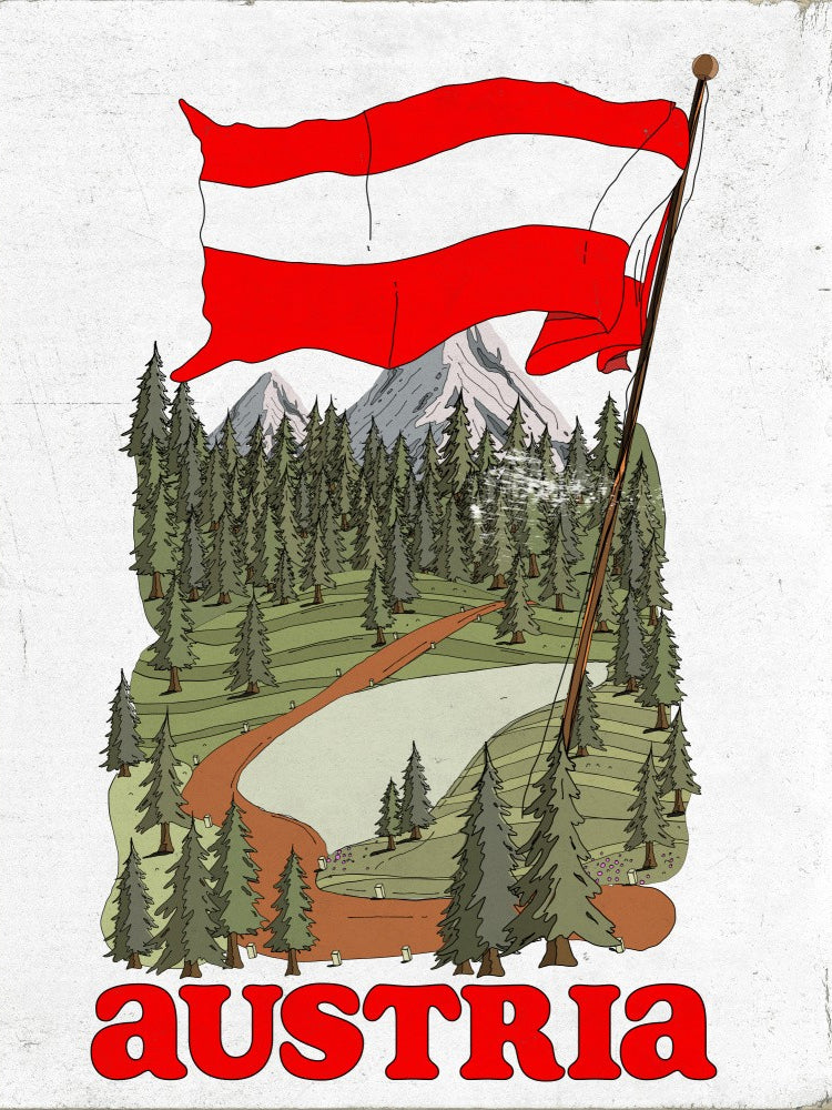 Austria Vintage Travel Poster