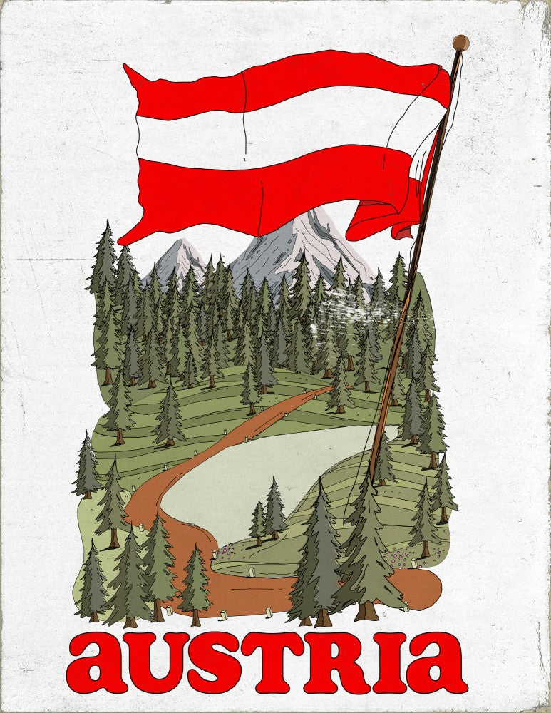 Austria Vintage Travel Poster
