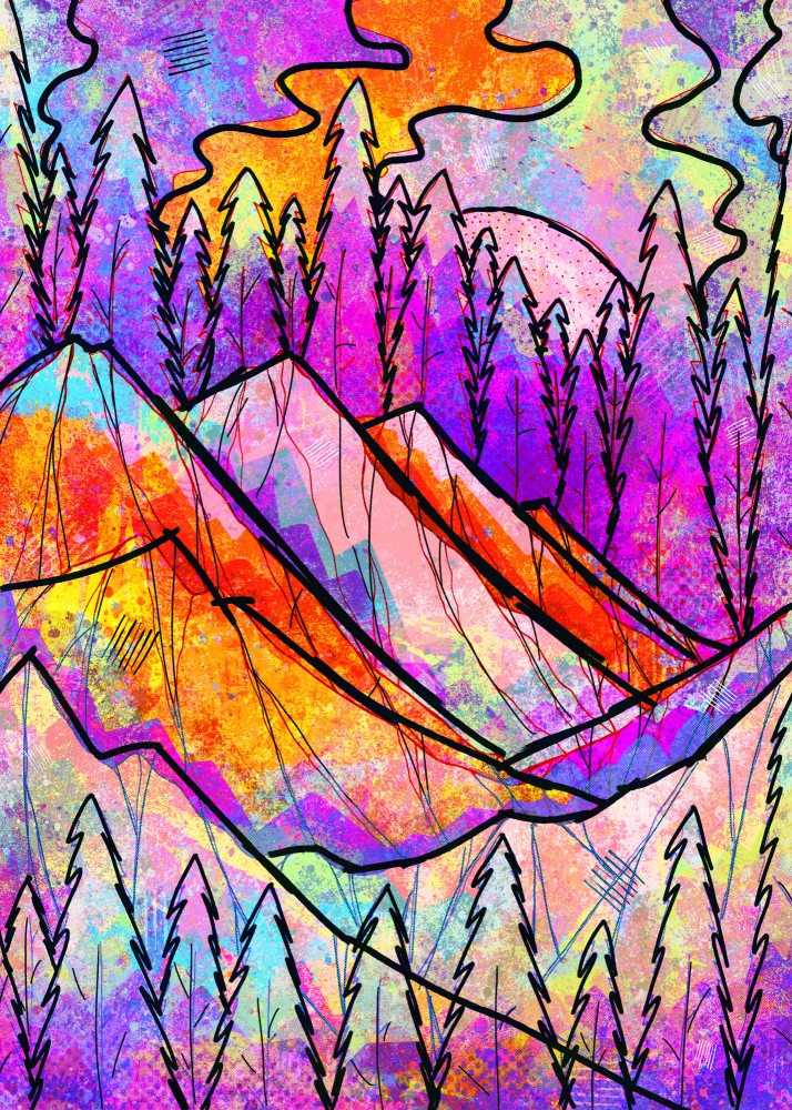 Purple mount forest