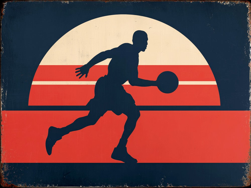 Basketball Metal Plate
