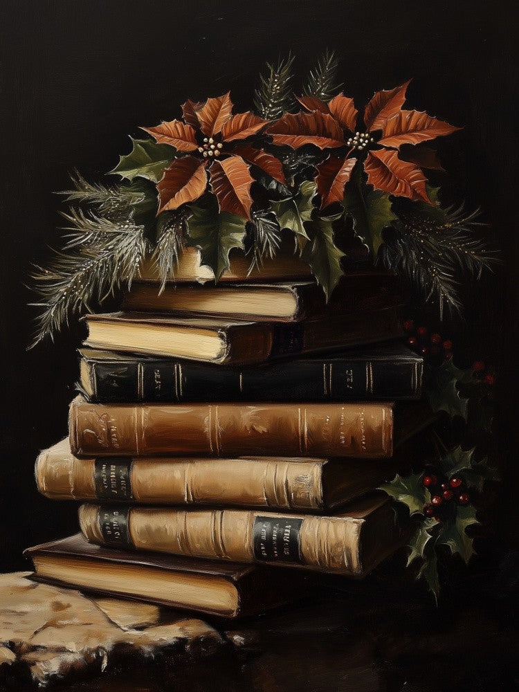 Christmas Books - Pointsettias
