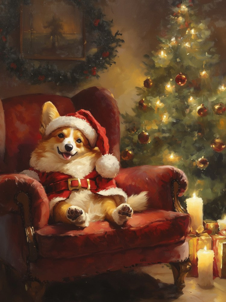 Corgi Santa