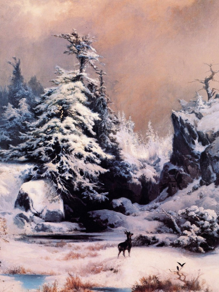 Thomas Moran - Winter In the Rockies