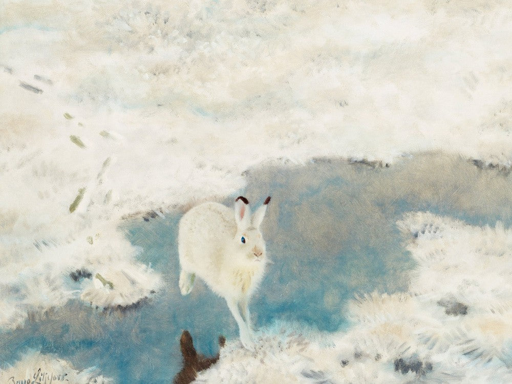 Bruno Liljefors - Hare In Winter Landscape 1921
