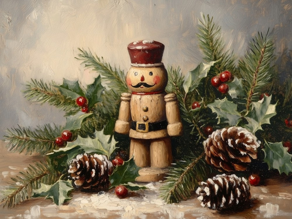 Nutcracker and Pinecones