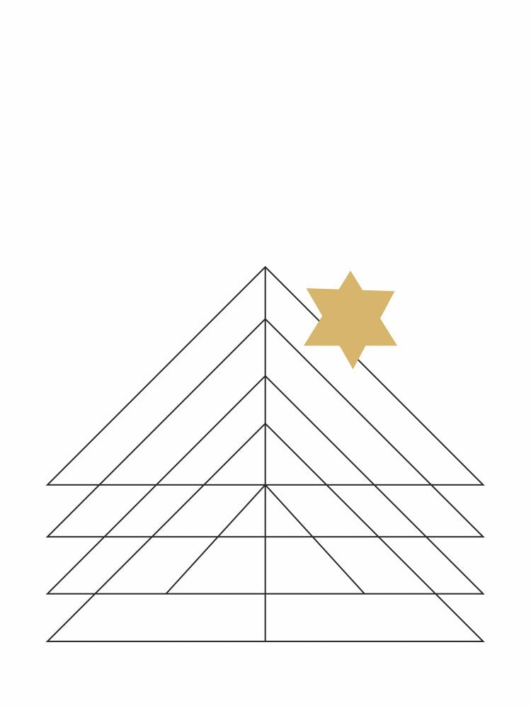 Minimal Geometric Christmas Tree