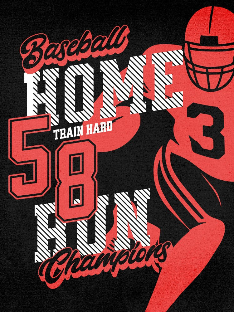 Baseball Home Run 58 Red