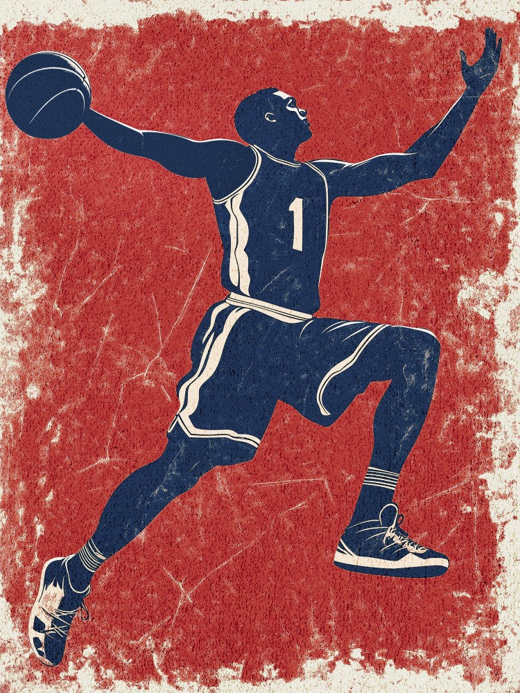 Basketball Red Jump