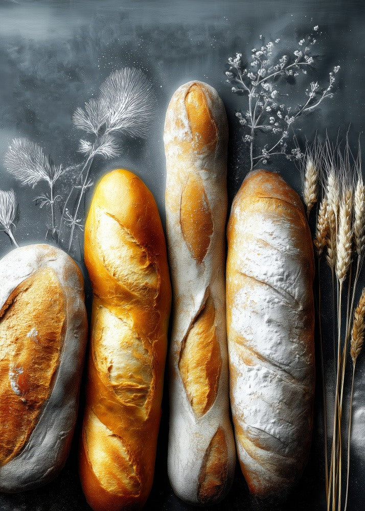 Bread Loafs Baguettes 1  food art