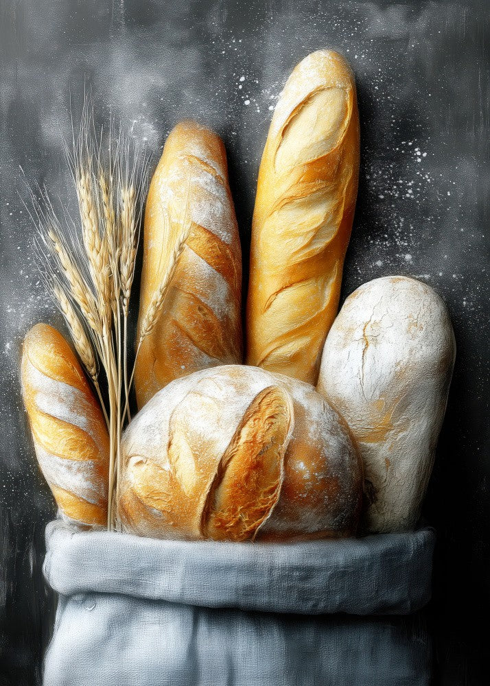 Bread Loafs Baguettes 4  food art