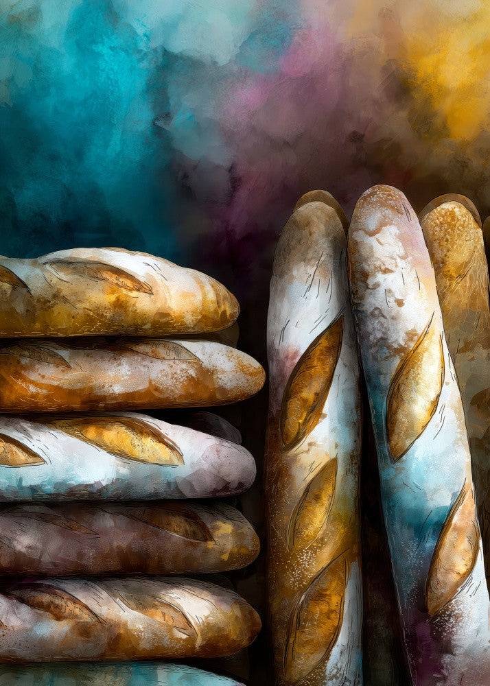 Bread Loafs Baguettes 5  food art