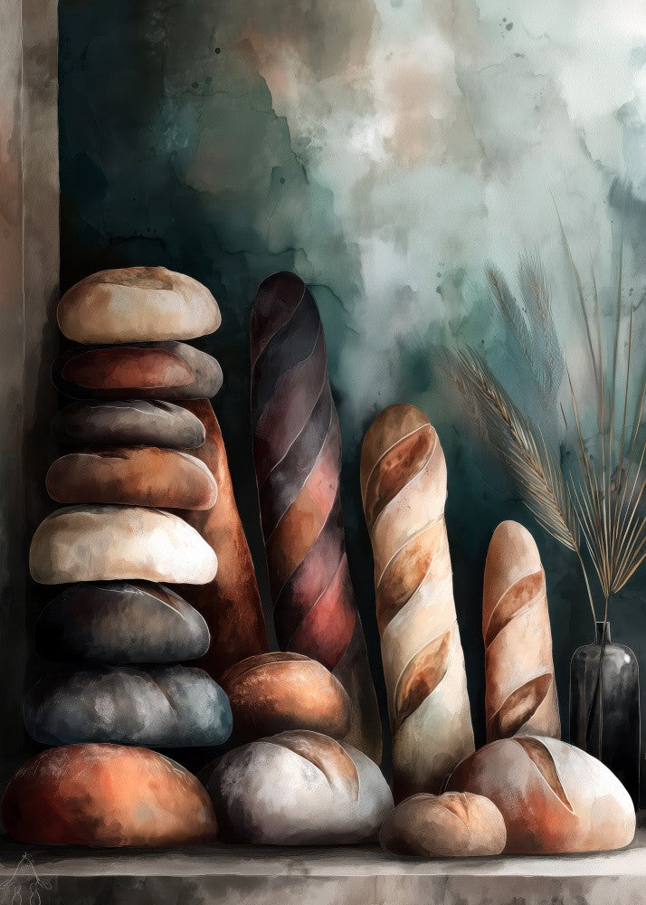 Bread Loafs Baguettes 7  food art