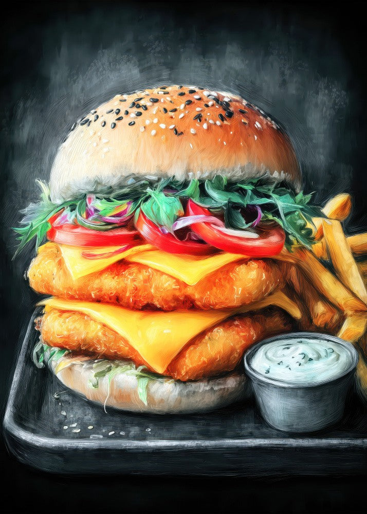 Cheesburger 3  food art