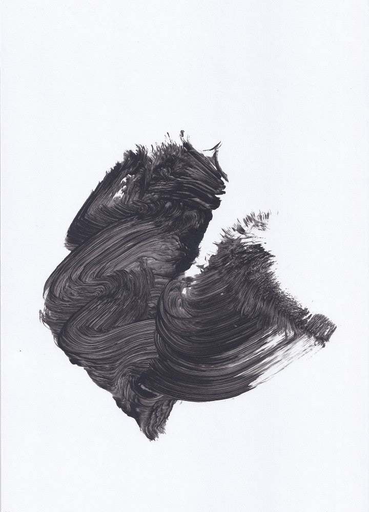 Abstract black painting