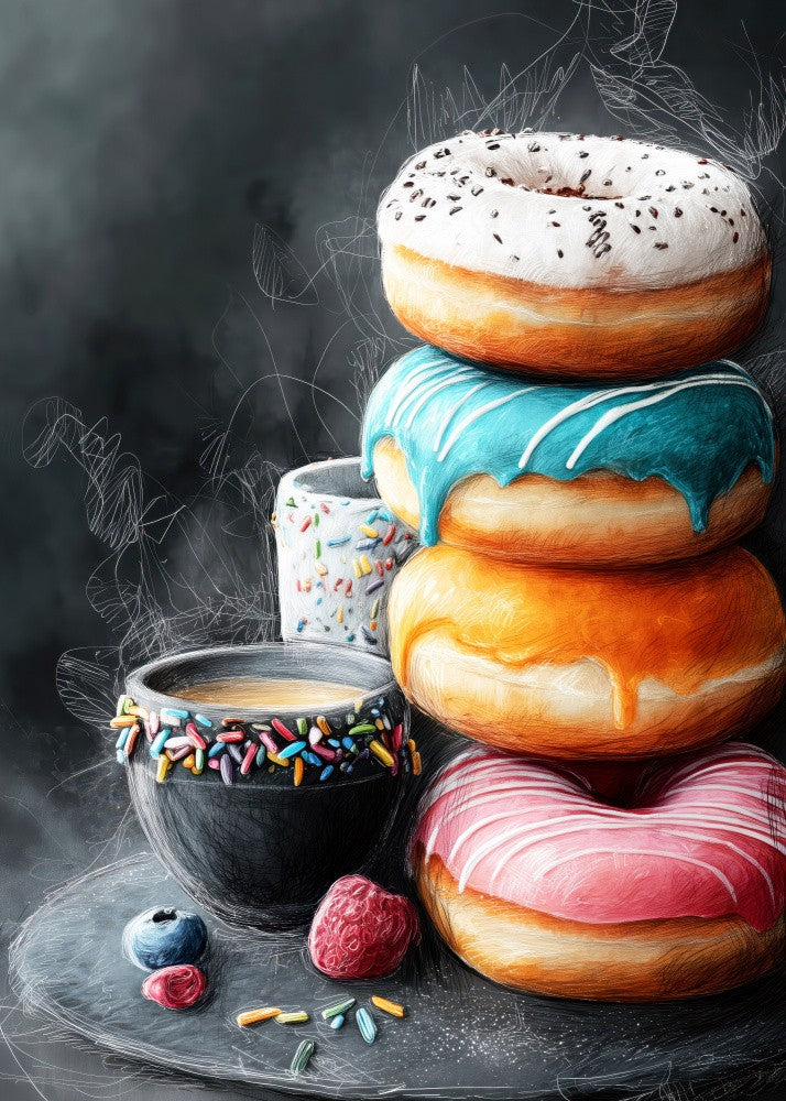 Donuts 3 food art