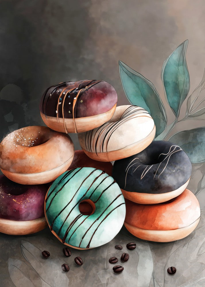 Donuts 13 food art