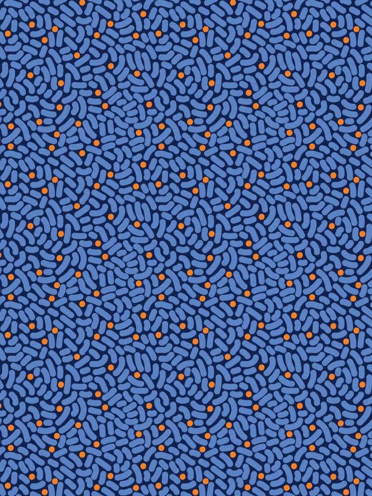 Blue and Orange Splashes