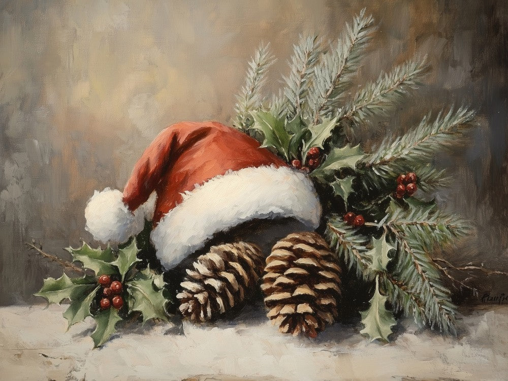 Santa Hat and Spruce