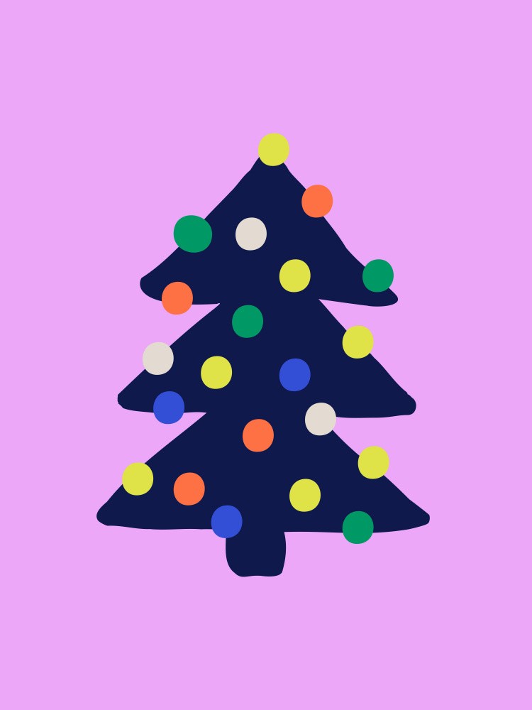 Colorful Christmas Tree 1